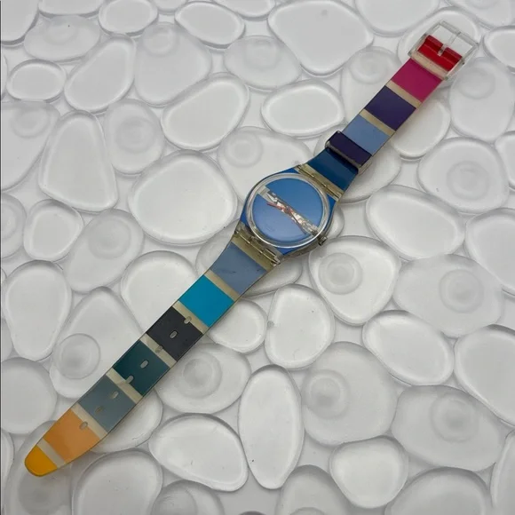 Swatch Watch - GK376 - Blue Painted Time - Picture 2 of 11